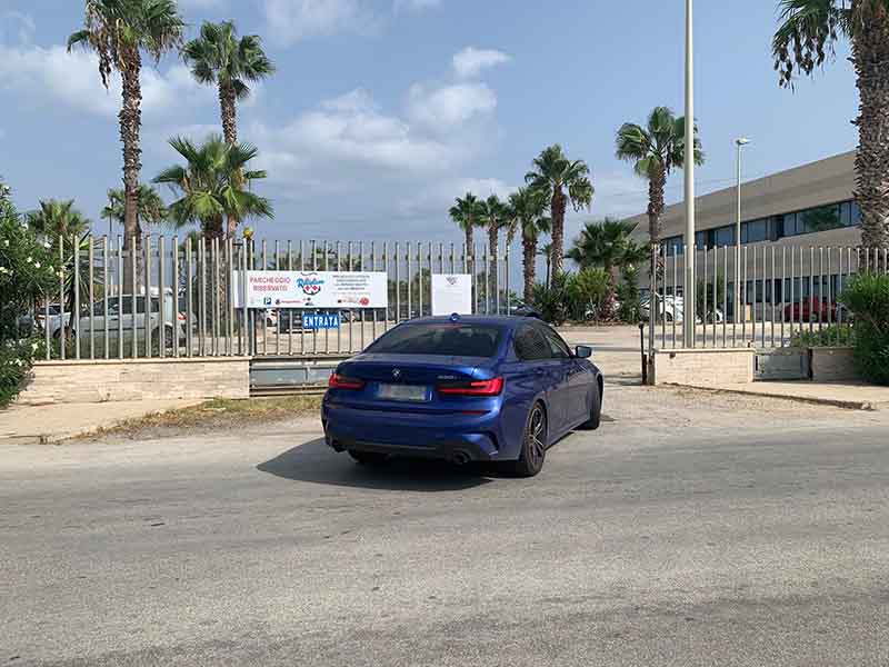 ParkingMyCar porto Trapani Auto in ingresso ParkingMyCar porto Trapani